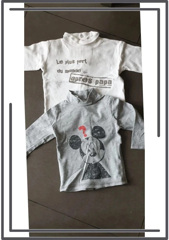 Lot de 2 t-shirt manches longues
